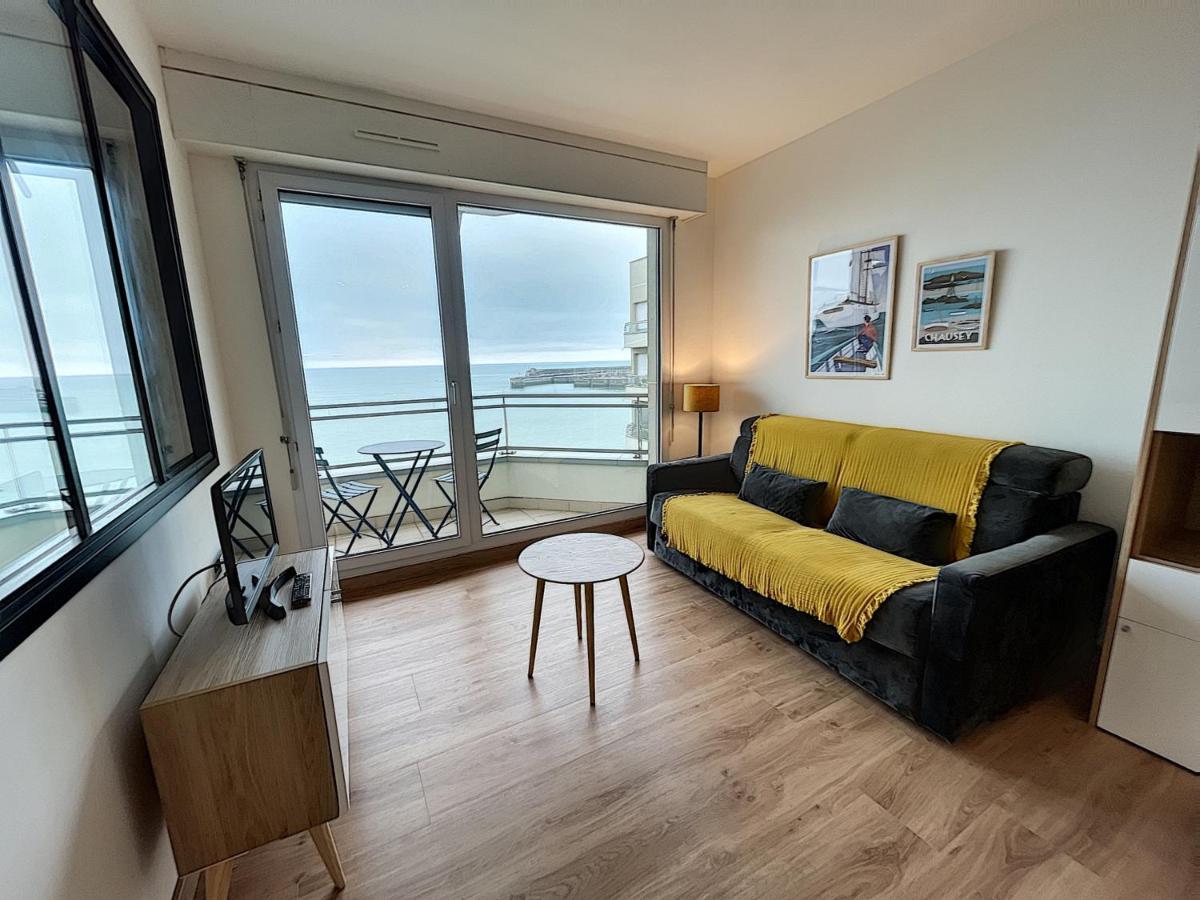 Charmant T2 En Front De Mer, 4 Pers., Ascenseur, Garage, Wi-Fi - Fr-1-361-383 Гранвиль Экстерьер фото